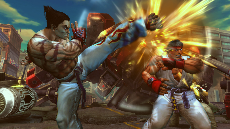 Illustration for article titled Street Fighter Gets Its Face Punched Off By Tekken